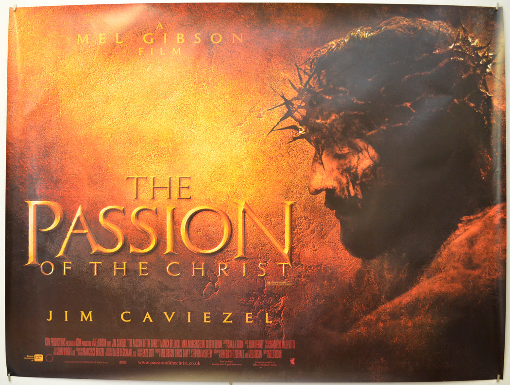 The Passion Of The Christ Original Quad Poster - Film Poster - Movie Poster