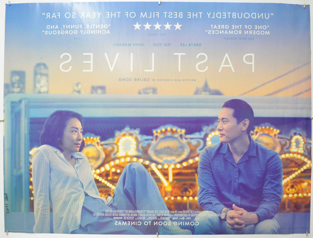 PAST LIVES (Back) Cinema Quad Movie Poster