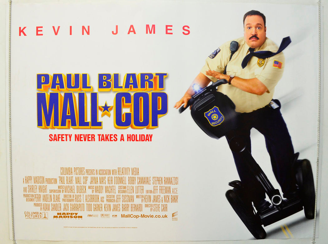 Paul Blart - Mall Cop Original British Quad Poster - Film Poster - Movie Poster
