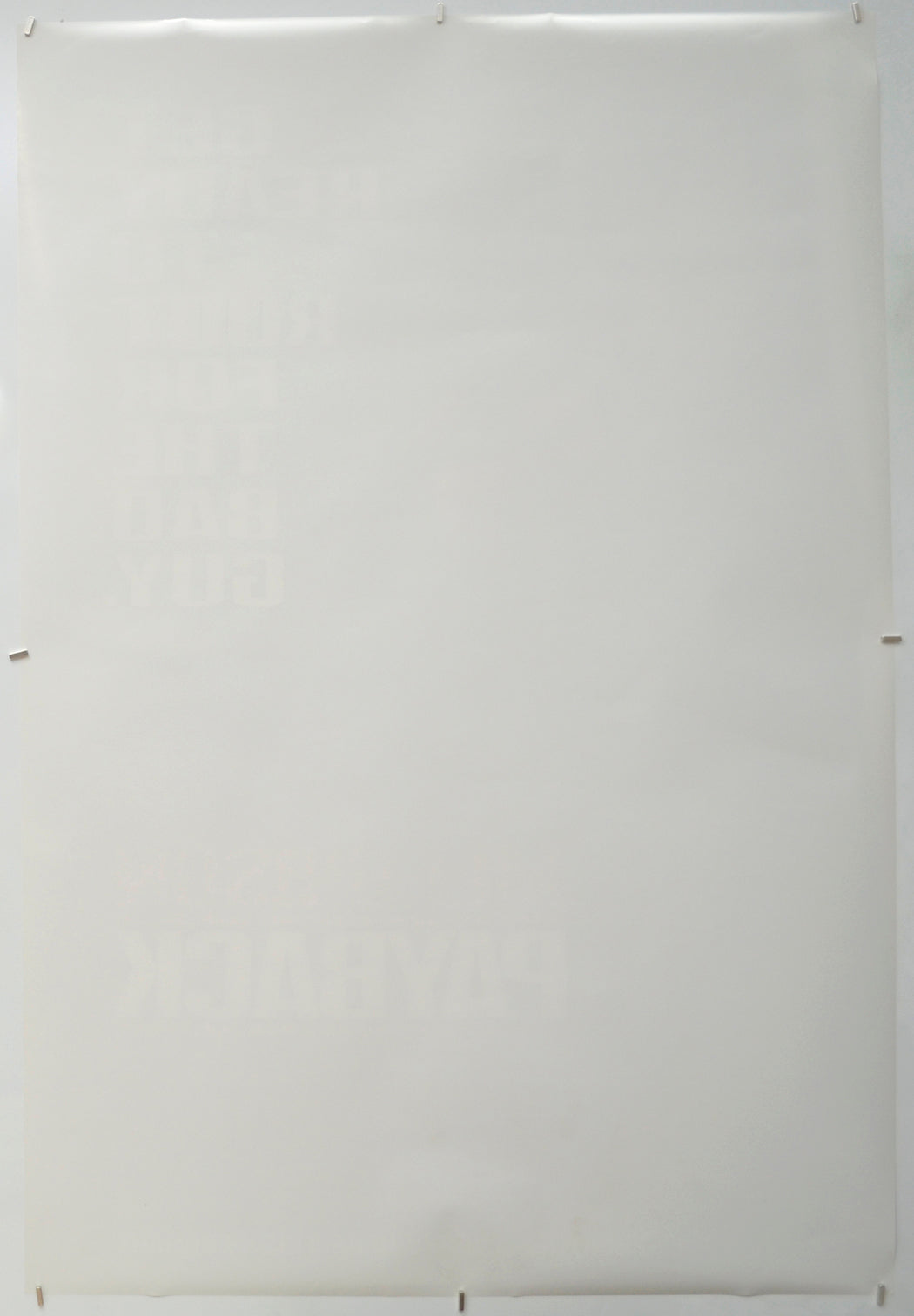 PAYBACK (Back) Cinema One Sheet Movie Poster