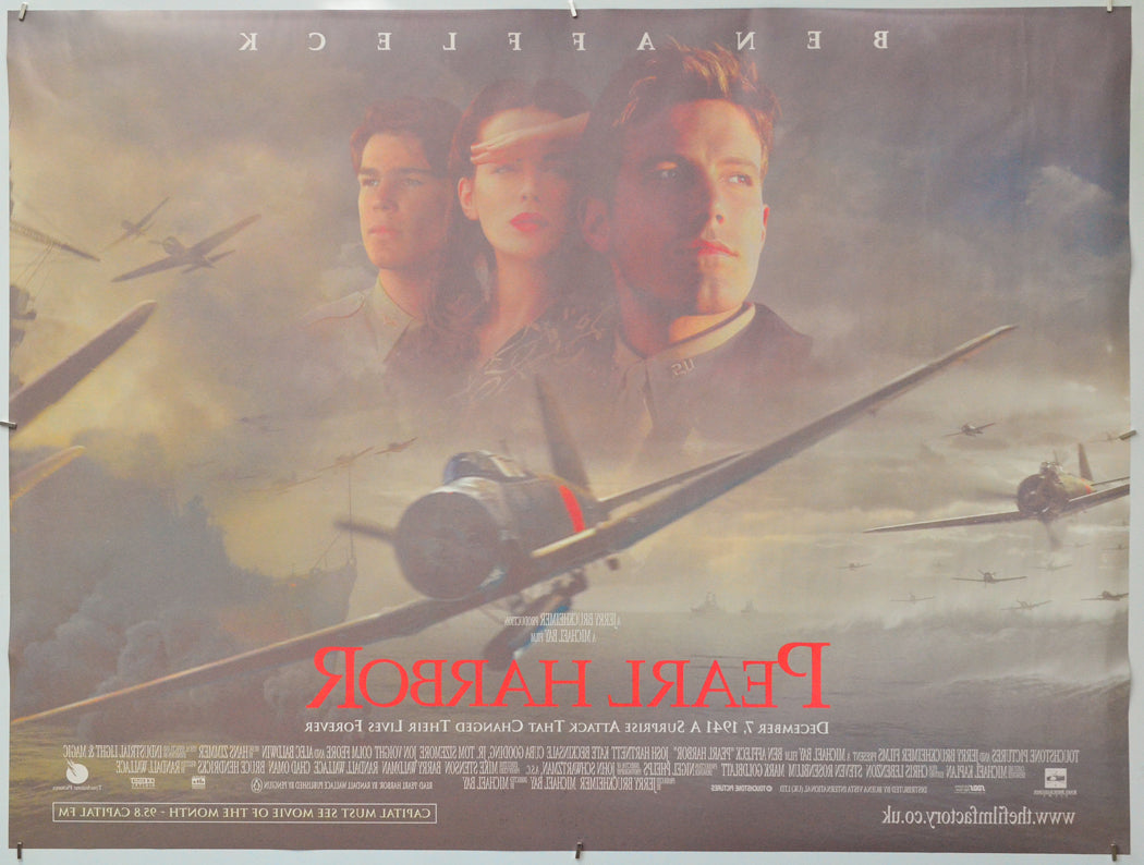 Pearl Harbor (Back) Cinema Quad Movie Poster