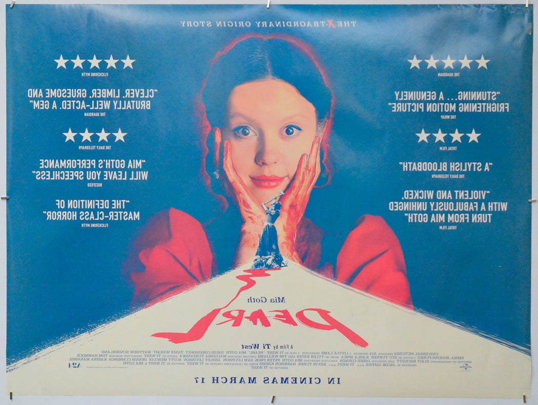 Pearl (Back) Cinema Quad Movie Poster