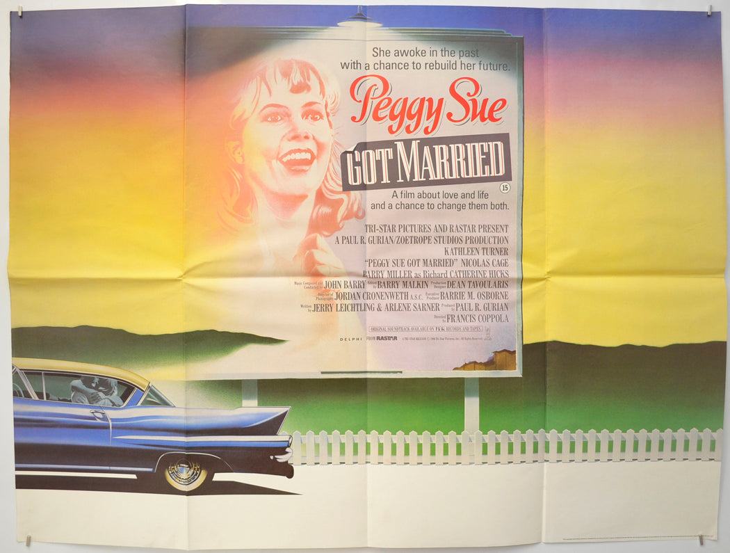 Peggy Sue Got Married Original Quad Poster - Film Poster - Movie Poster