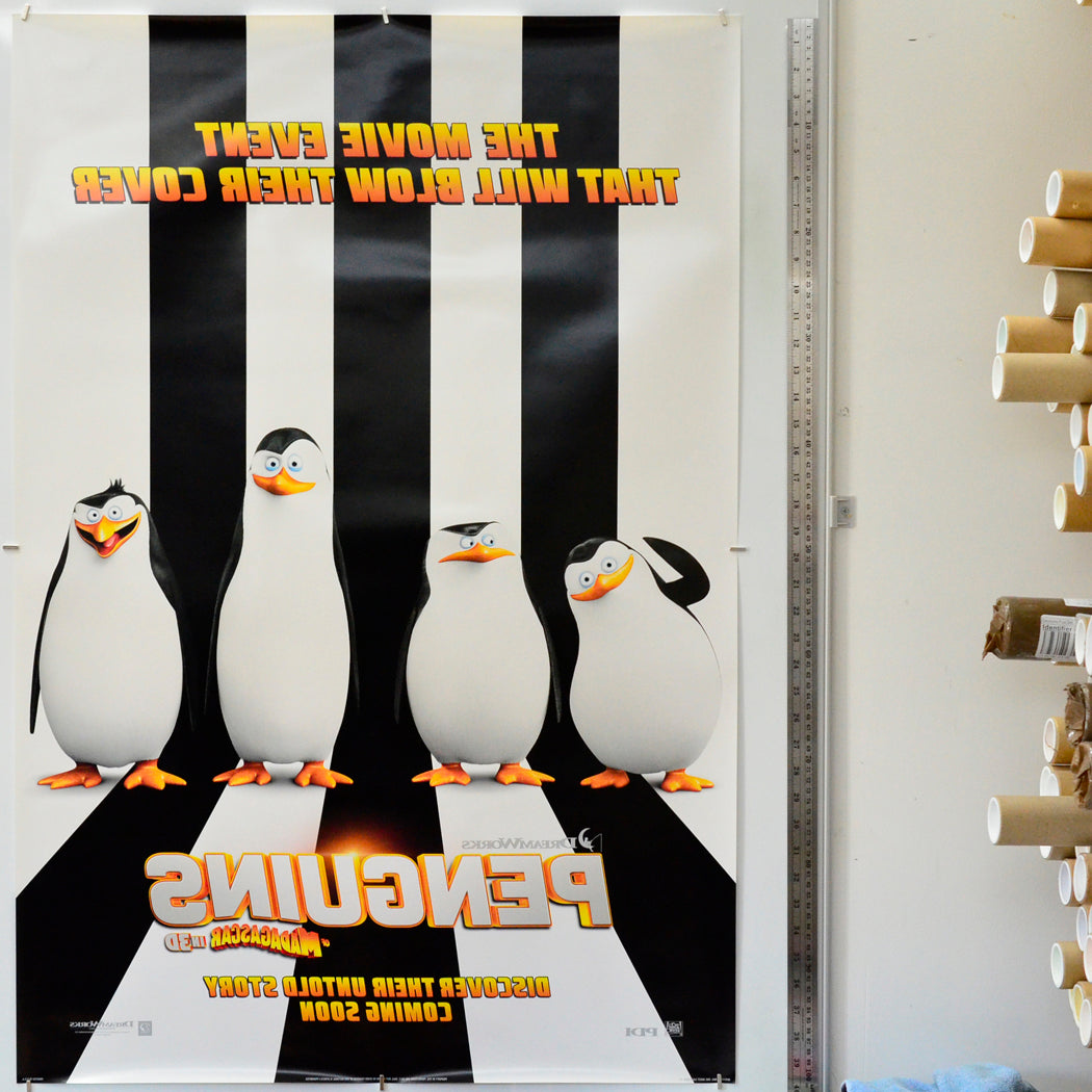 Penguins Of Madagascar (Back) Cinema One Sheet Movie Poster