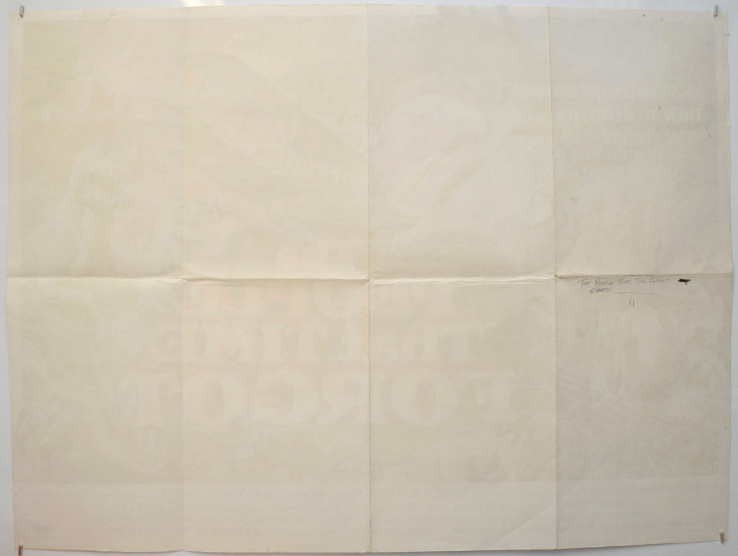 THE PEOPLE THAT TIME FORGOT (Back) Cinema Quad Movie Poster