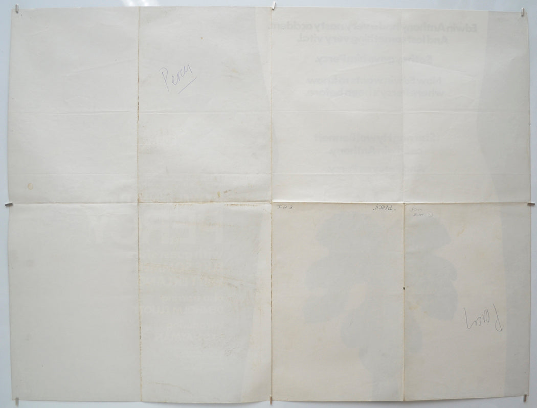 PERCY (Back) Cinema Quad Movie Poster