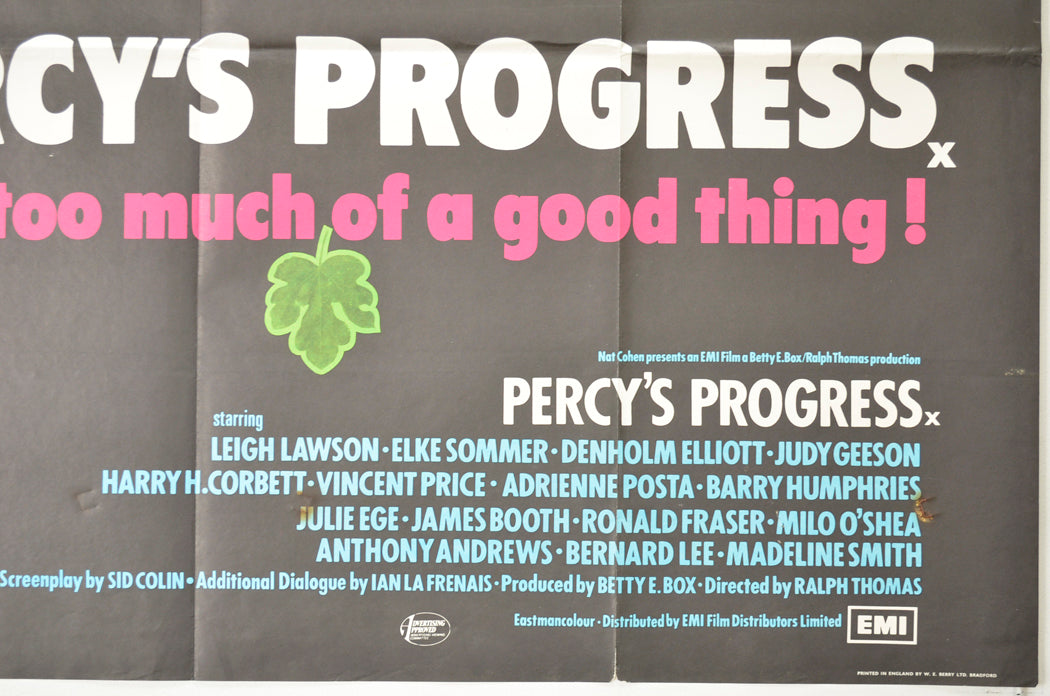 PERCY’S PROGRESS (Bottom Right) Cinema Quad Movie Poster