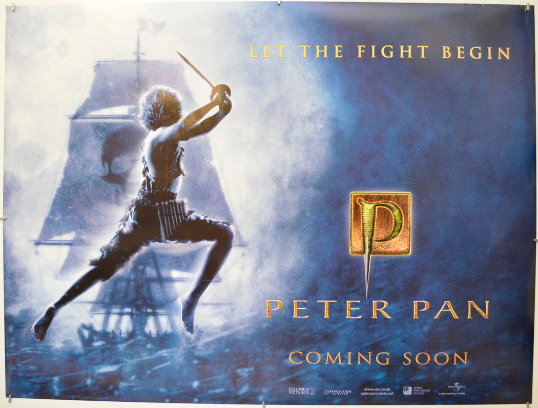 Peter Pan (Teaser / Advance Version) Original Quad Poster - Film Poster - Movie Poster