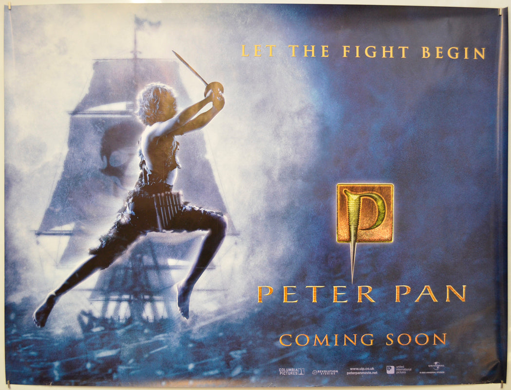 Peter Pan (Teaser / Advance Version) Original Quad Poster - Film Poster - Movie Poster