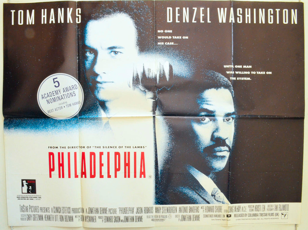 Philadelphia Original British Quad Poster - Film Poster - Movie Poster
