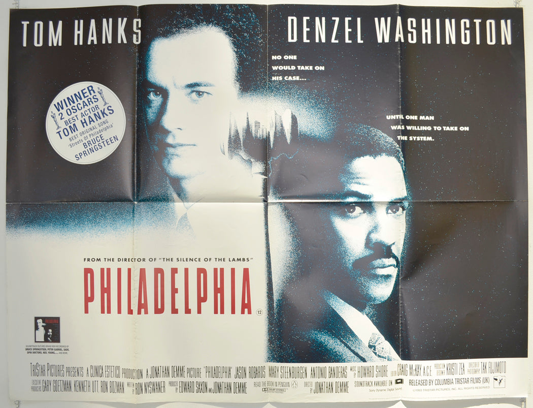 Philadelphia Original Quad Poster - Film Poster - Movie Poster
