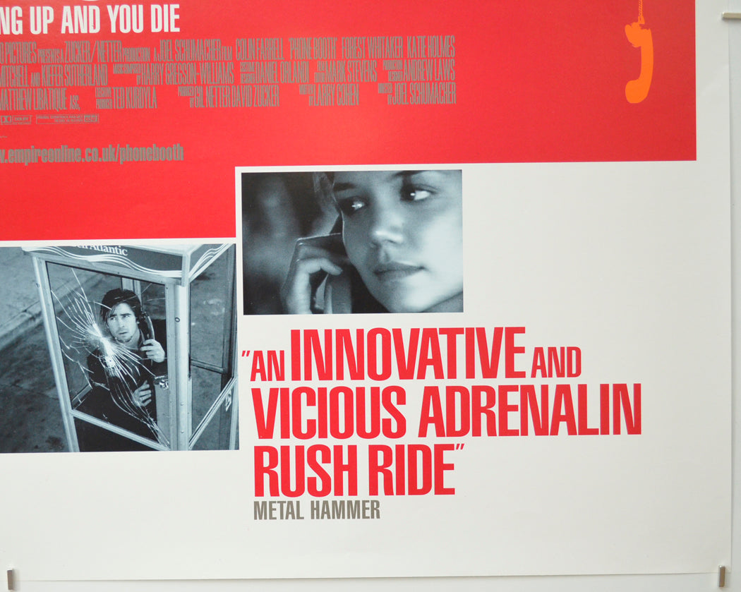 PHONE BOOTH (Bottom Right) Cinema Quad Movie Poster