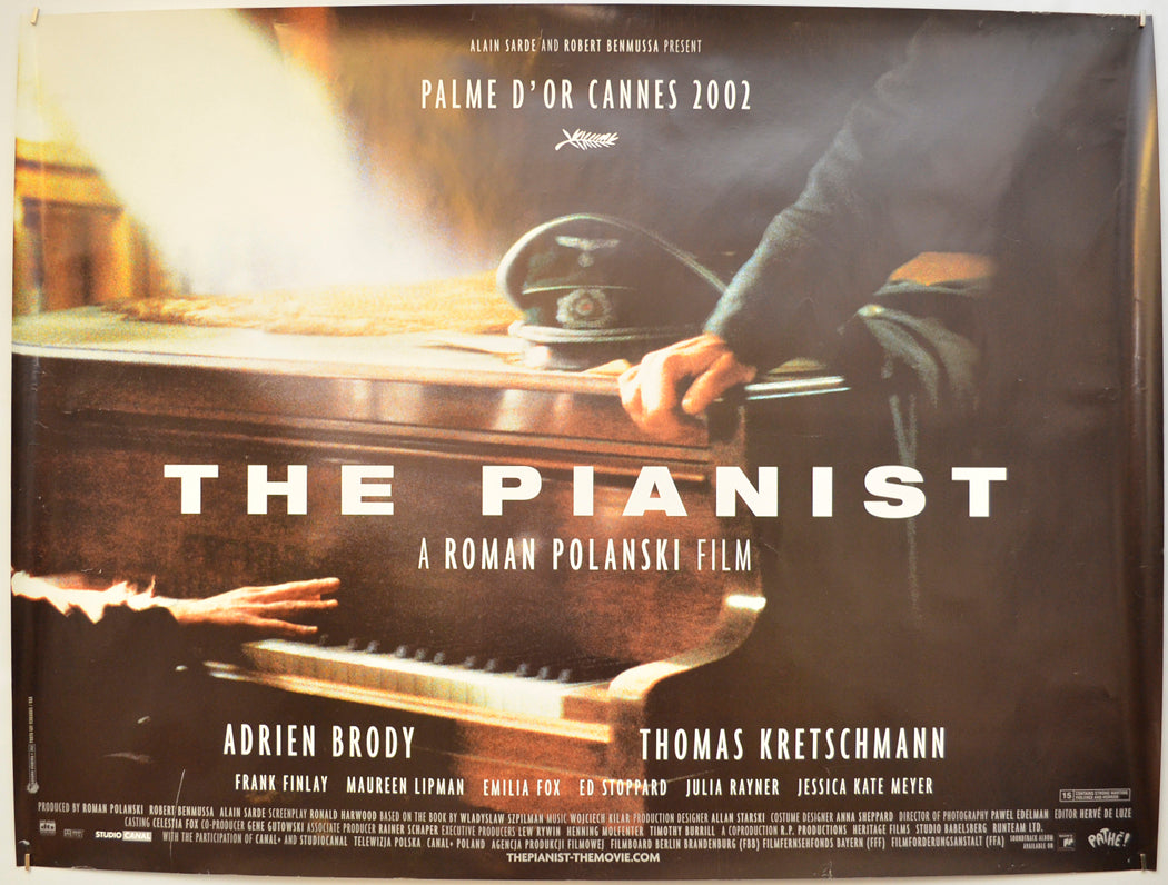 The Pianist Original Quad Poster - Film Poster - Movie Poster