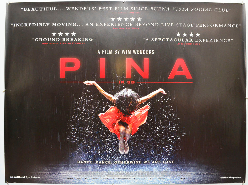Pina Original Quad Poster - Film Poster - Movie Poster