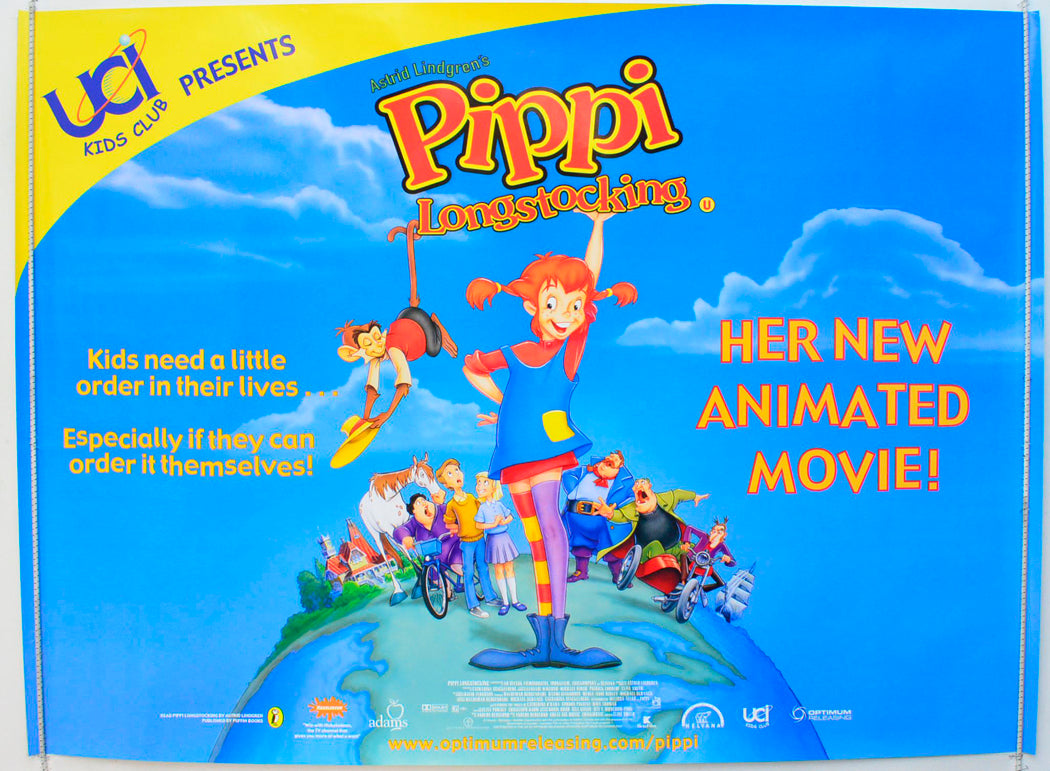 Pippi Longstocking Original British Quad Poster - Film Poster - Movie Poster
