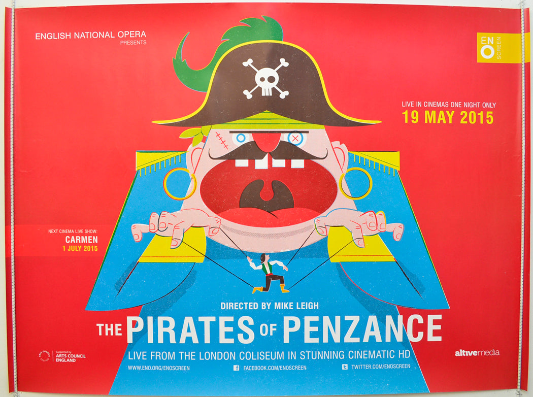 The Pirates Of Penzance (English National Opera) Original Quad Poster - Film Poster - Movie Poster