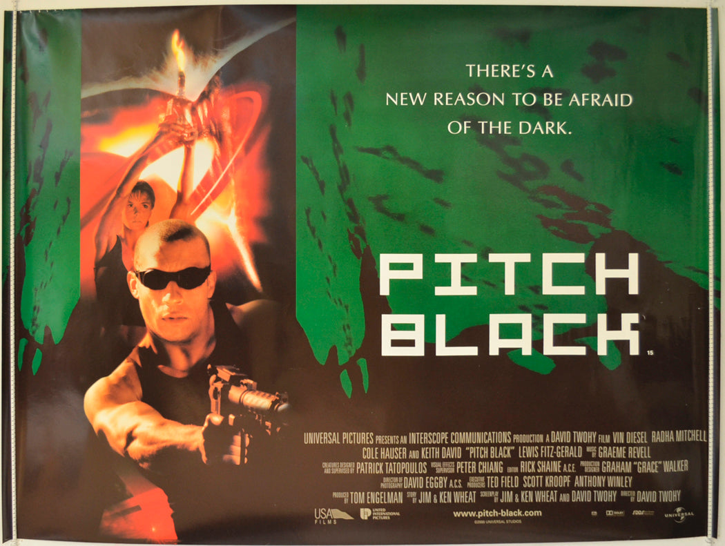 Pitch Black Original Quad Poster - Film Poster - Movie Poster