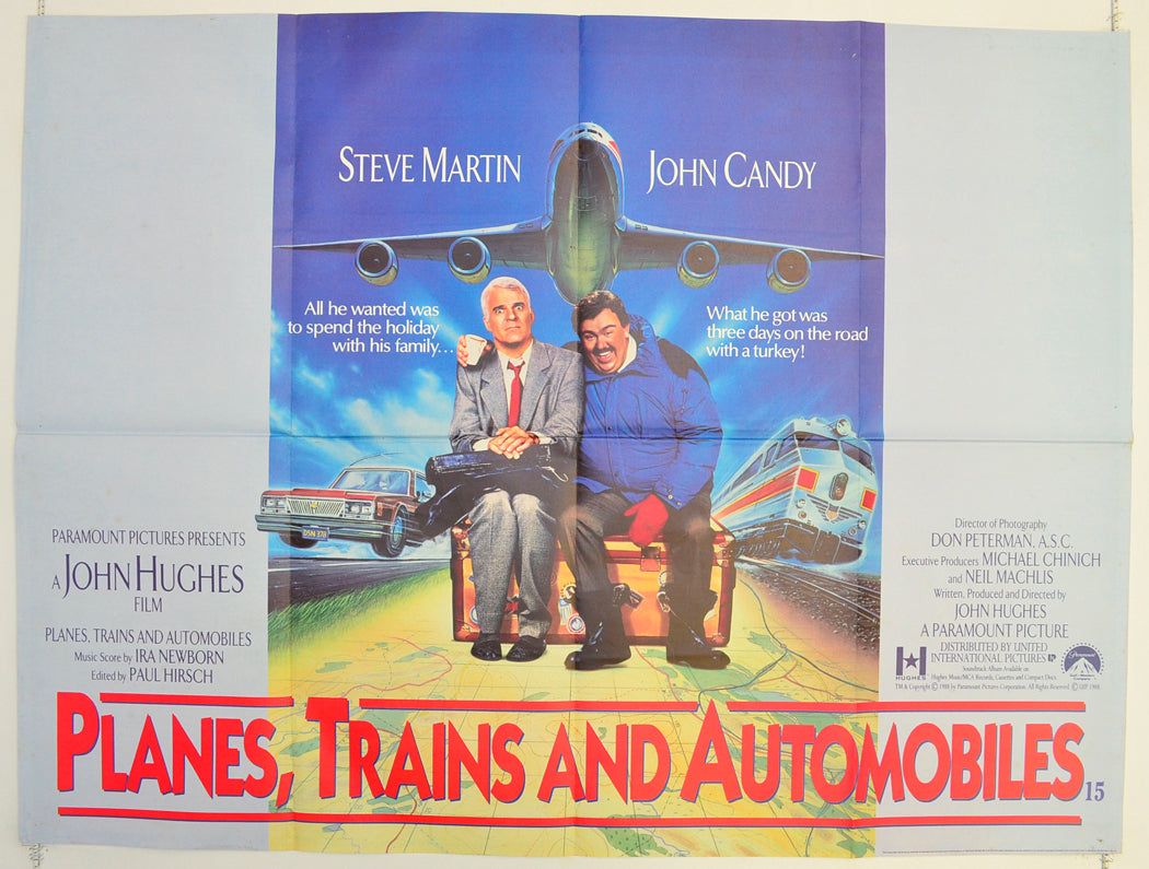 Planes, Trains And Automobiles Original Quad Poster - Film Poster - Movie Poster