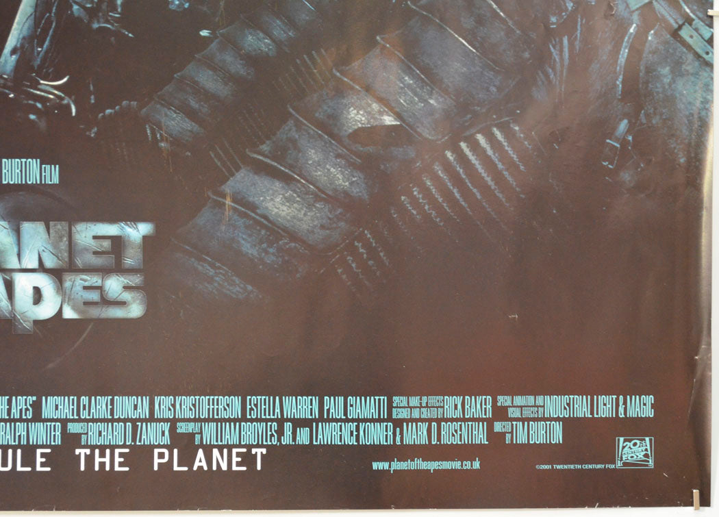 PLANET OF THE APES (Bottom Right) Cinema Quad Movie Poster