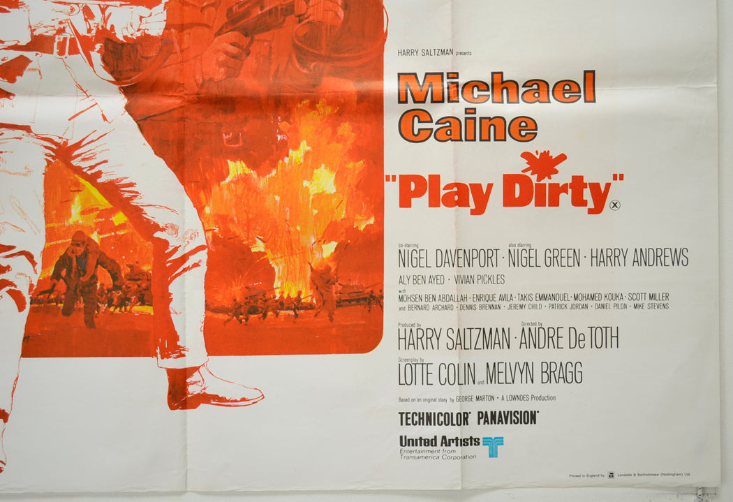 PLAY DIRTY (Bottom Right) Cinema Quad Movie Poster