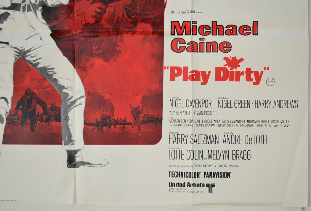PLAY DIRTY (Bottom Right) Cinema Quad Movie Poster