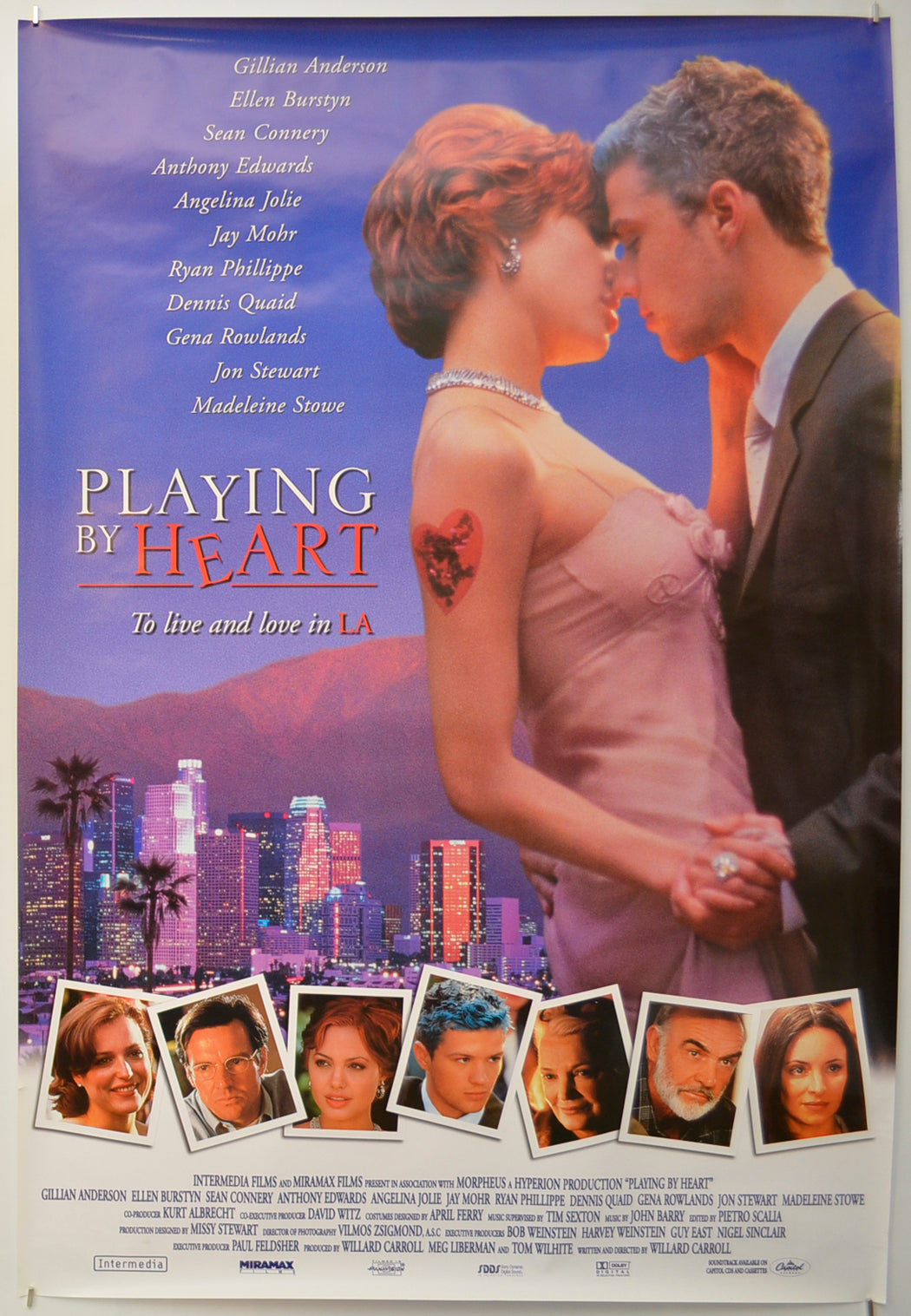 Playing By Heart Original One Sheet Poster - Film Poster - Movie Poster