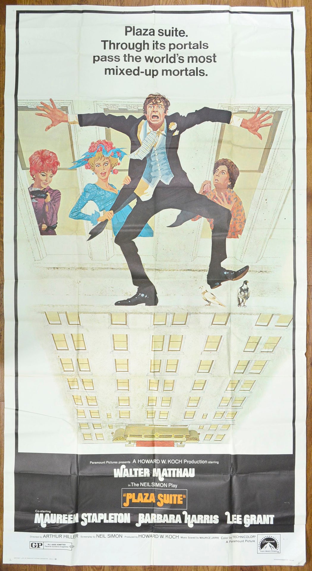 Plaza Suite Original US 3-Sheet Poster - Movie Poster