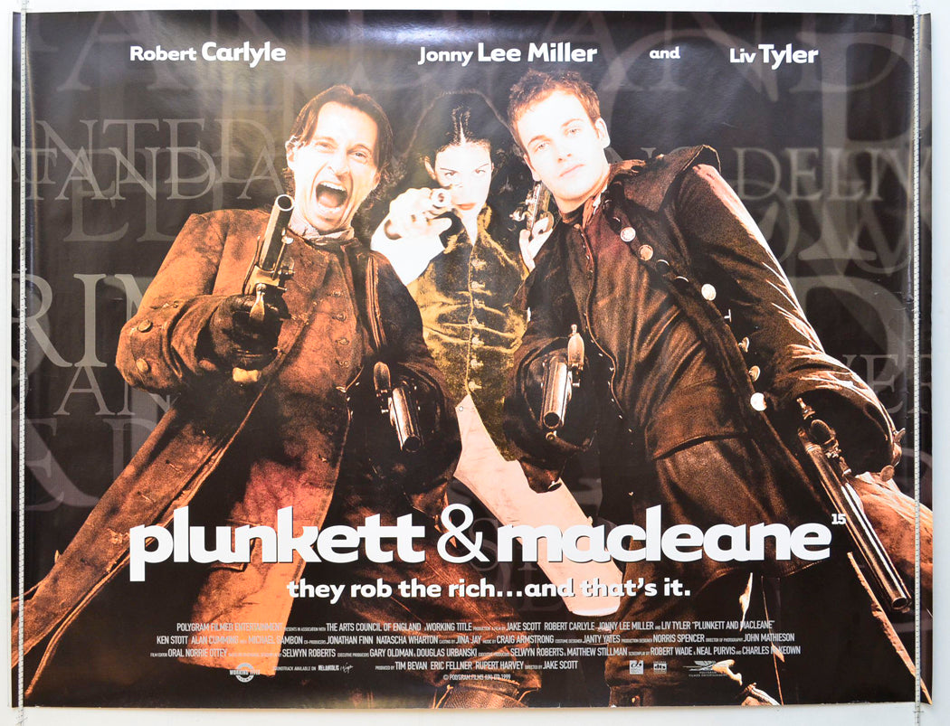 Plunkett And Macleane Original British Quad Poster - Film Poster - Movie Poster
