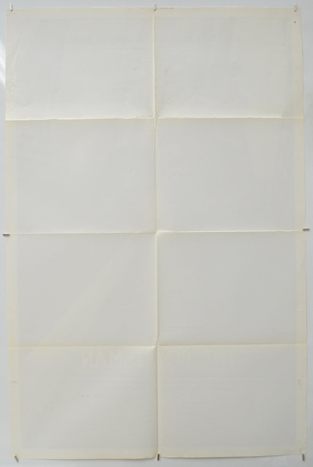 THE POINTSMAN (Back) Cinema One Sheet Movie Poster