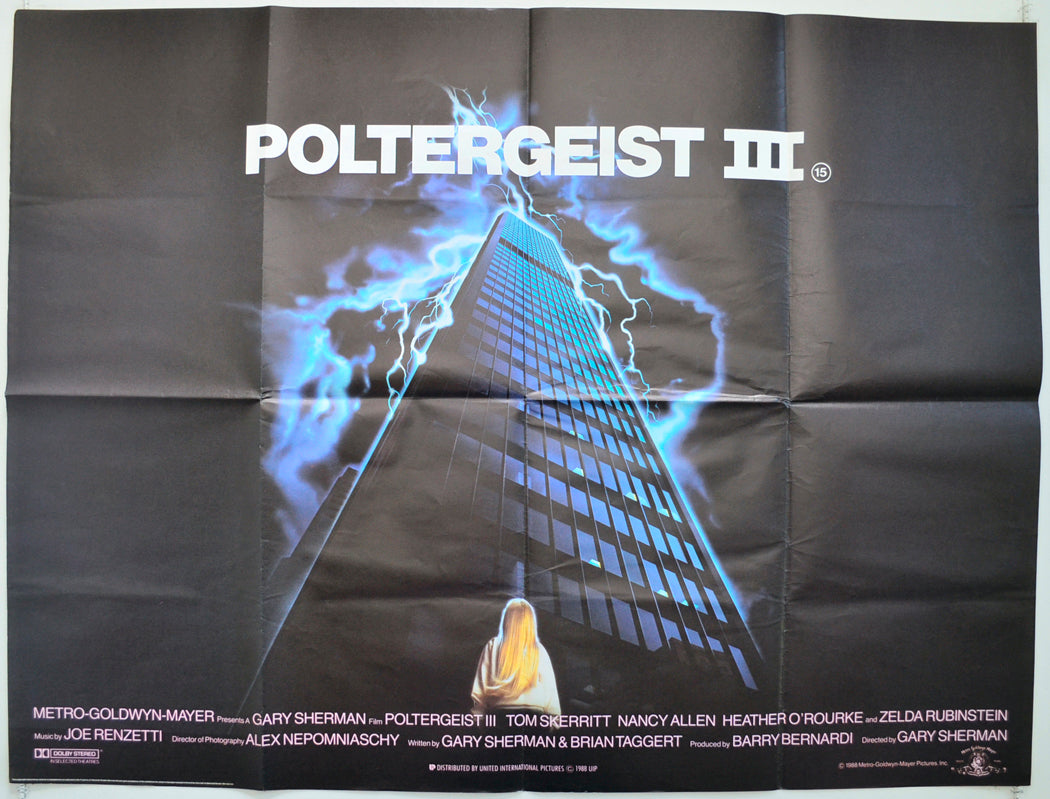 Poltergeist III Original Quad Poster - Film Poster - Movie Poster
