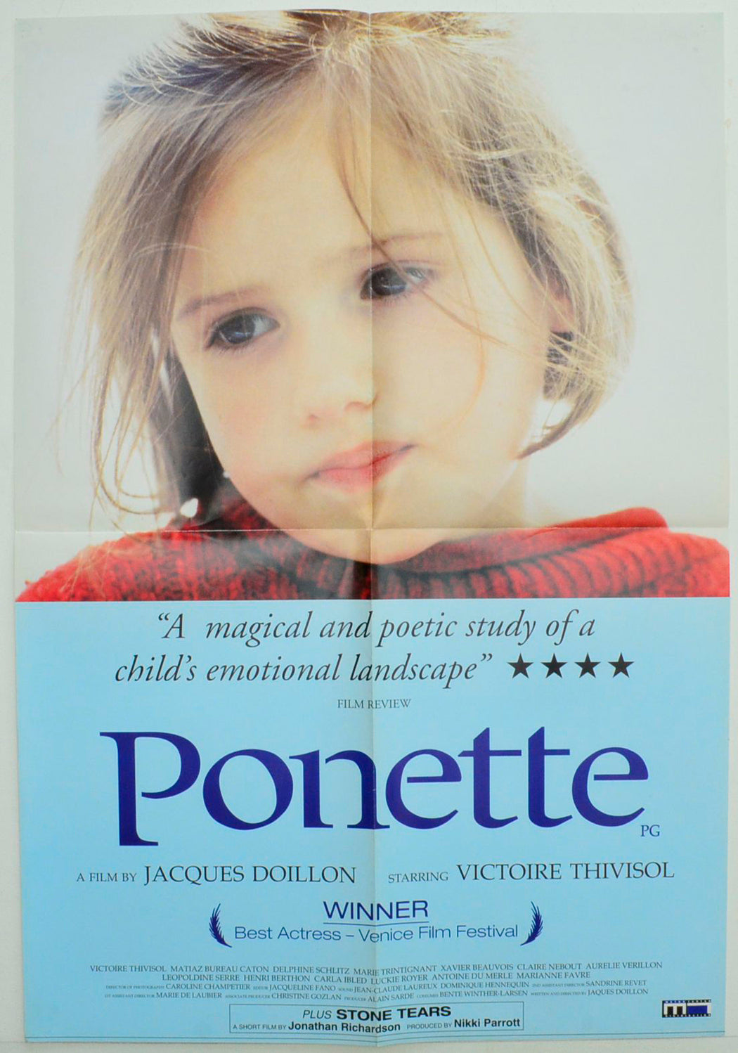 Ponette Original Double Crown Poster - Film Poster - Movie Poster
