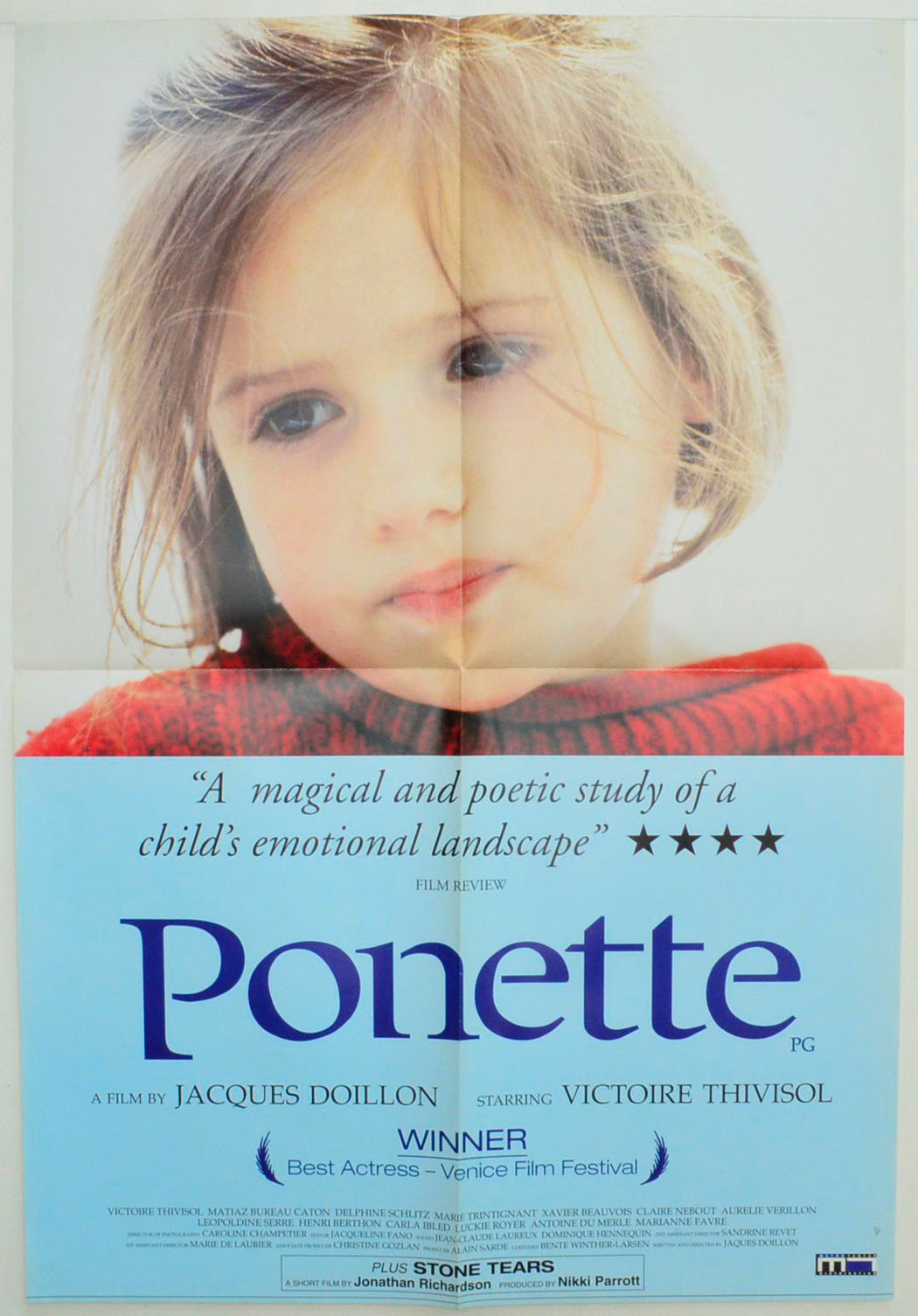 Ponette Original Double Crown Poster - Film Poster - Movie Poster
