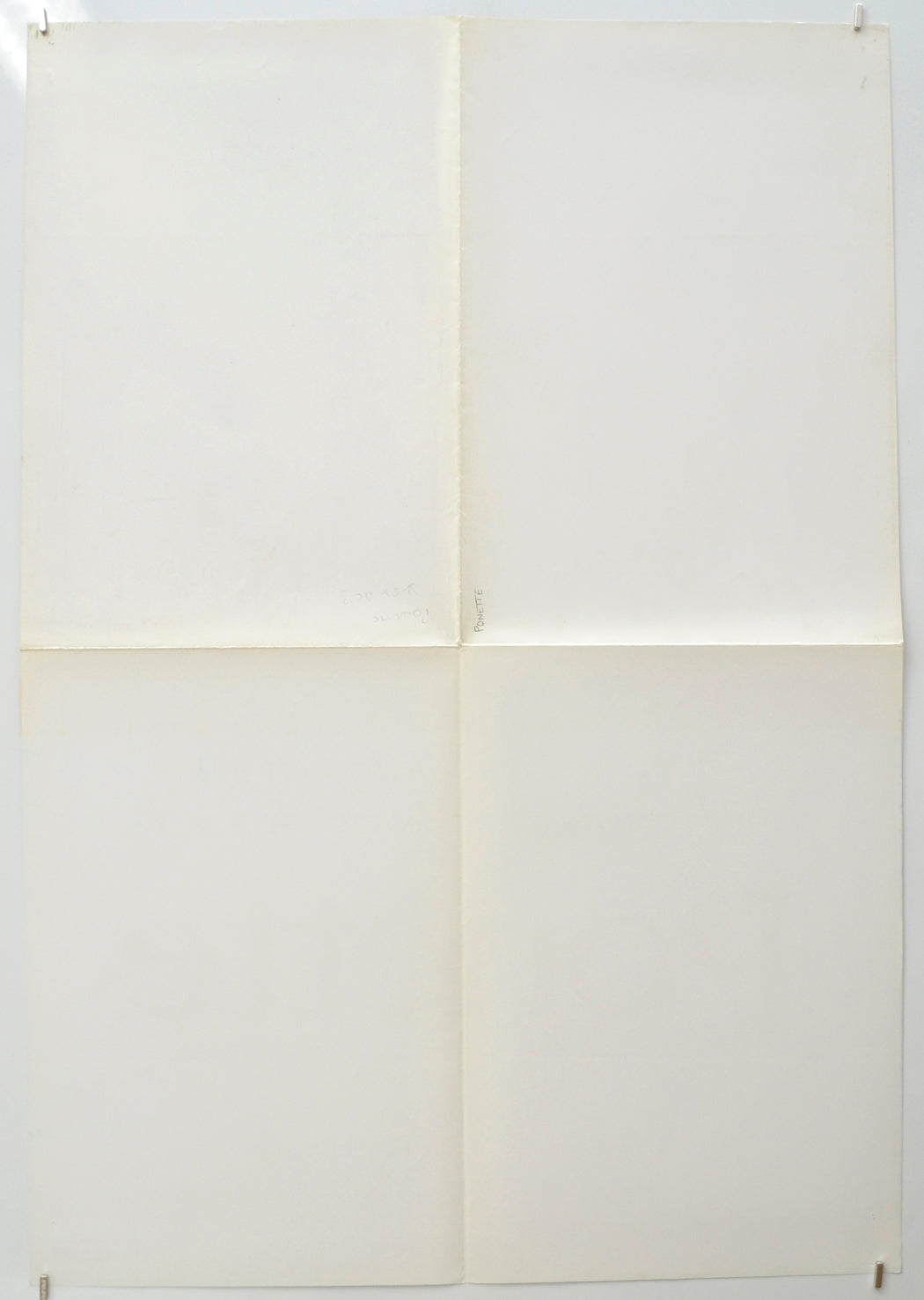 PONETTE (Back) Cinema Double Crown Movie Poster