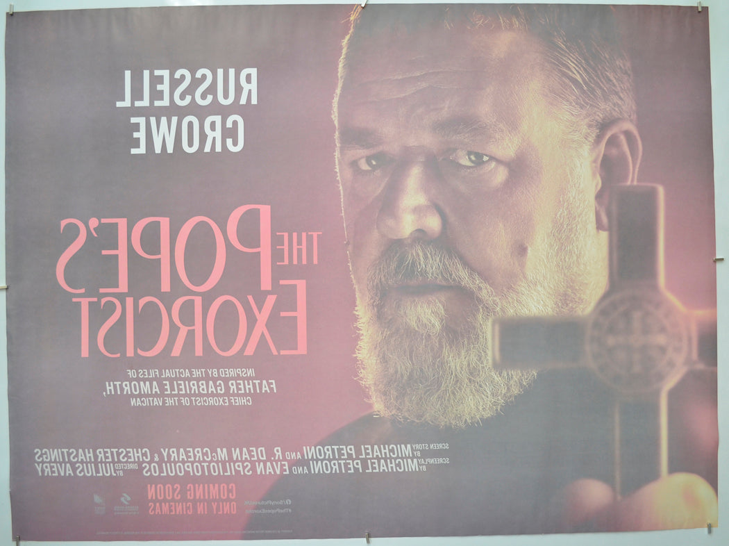 THE POPE’S EXORCIST (Back) Cinema Quad Movie Poster