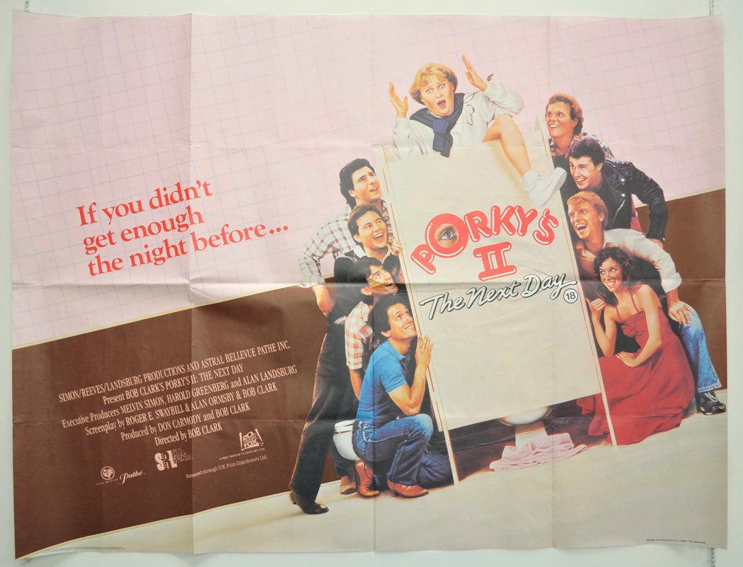 Porky's II : The Next Day Original Quad Poster - Film Poster - Movie Poster