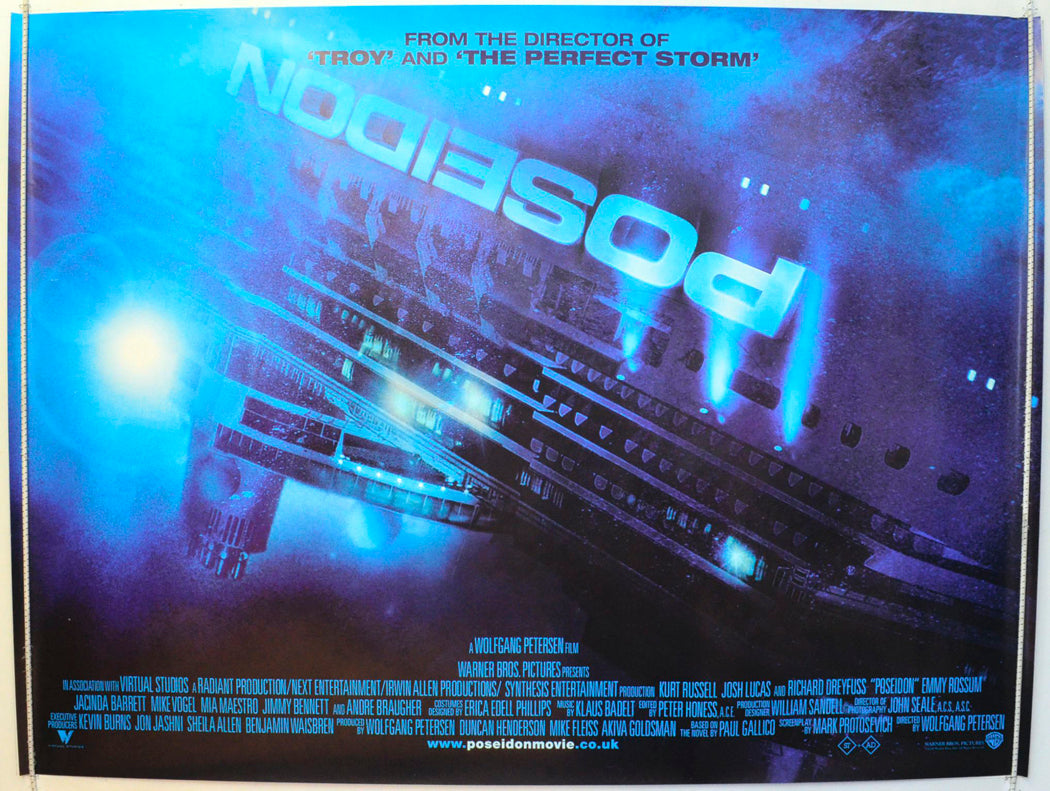 Poseidon Original British Quad Poster - Film Poster - Movie Poster