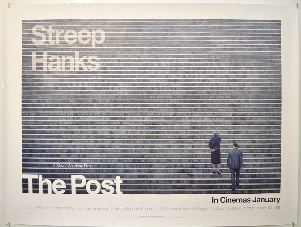 The Post (Teaser / Advance Version) Original Quad Poster - Film Poster - Movie Poster