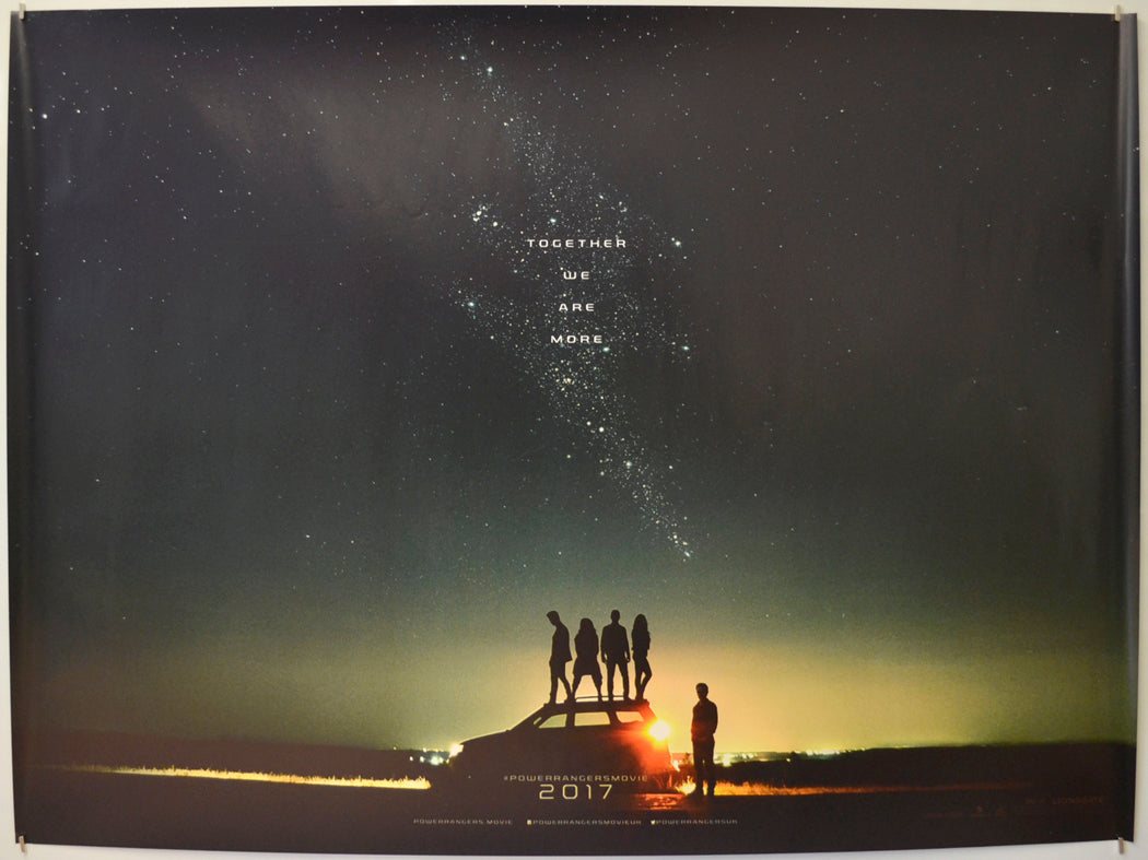 Power Rangers (Teaser / Advance Version) Original Quad Poster - Film Poster - Movie Poster