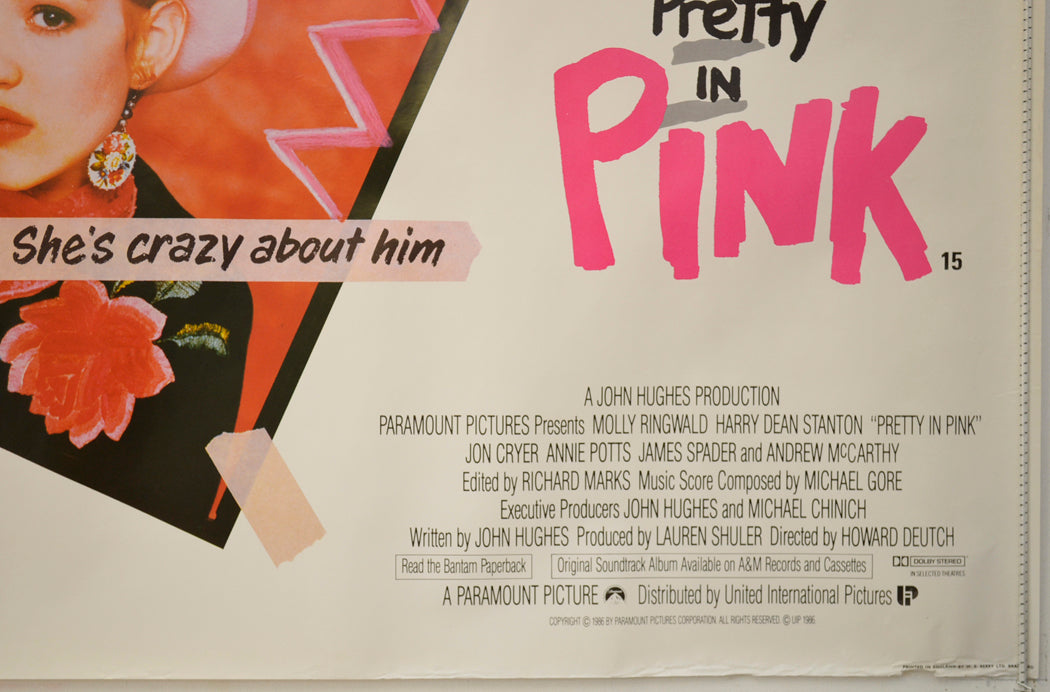 PRETTY IN PINK (Bottom Right) Cinema Quad Movie Poster