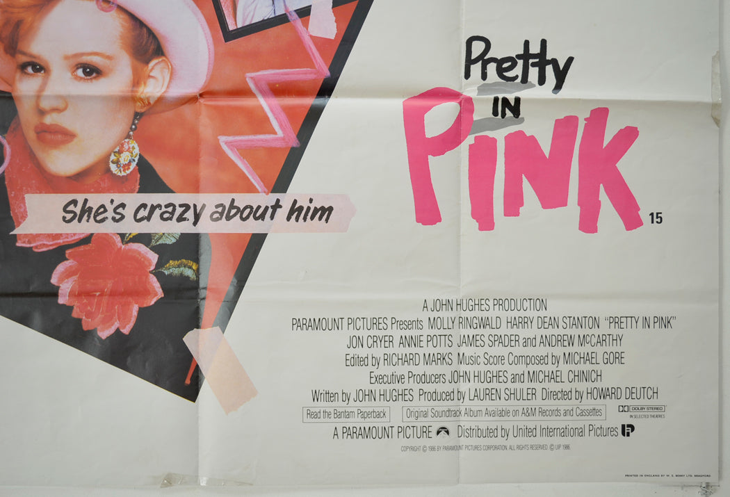 PRETTY IN PINK (Bottom Right) Cinema Quad Movie Poster