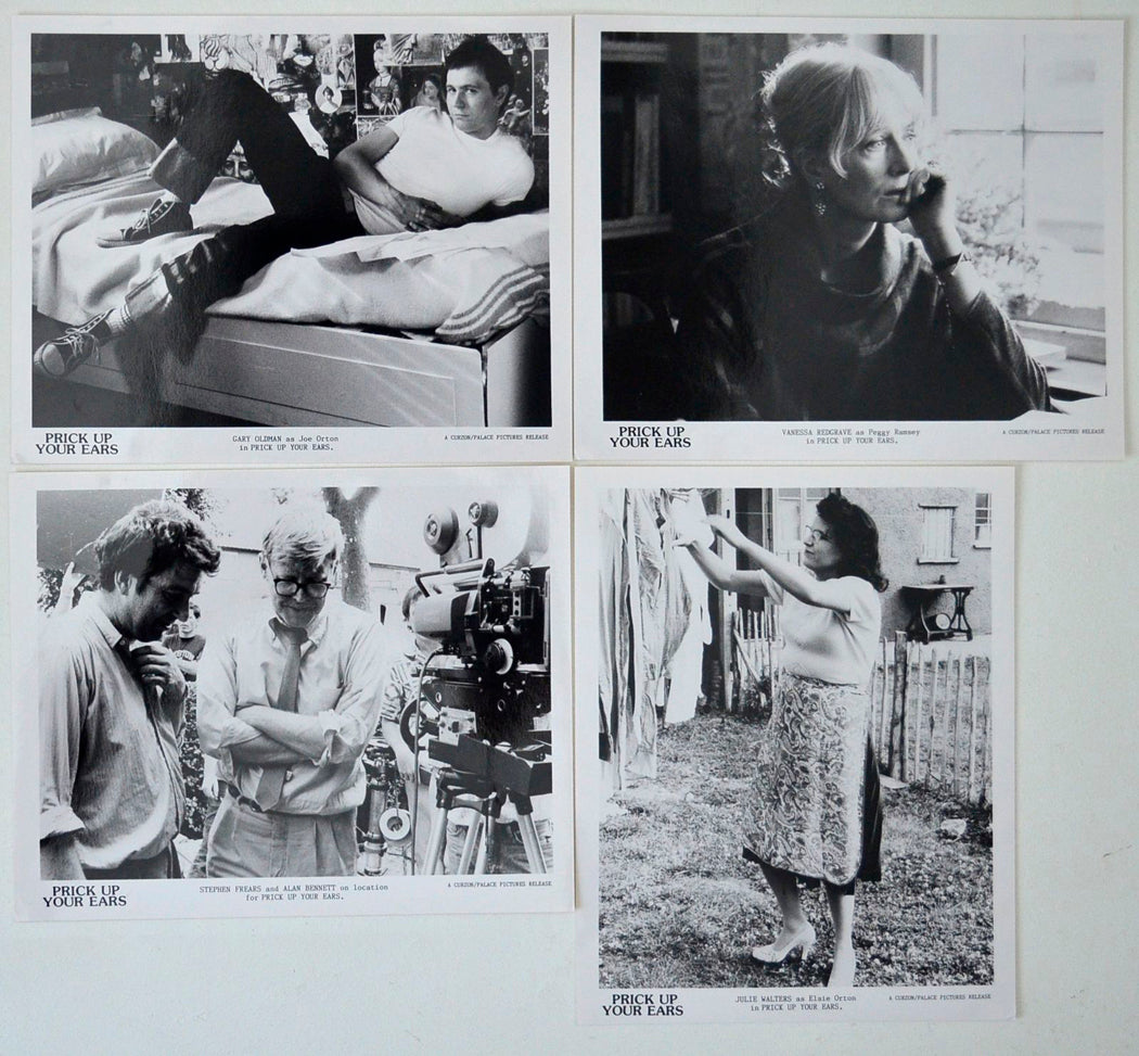 Prick Up Your Ears 4 Original Cinema Front Of House (FOH) Black And White Stills – Press Stills – Movie Stills