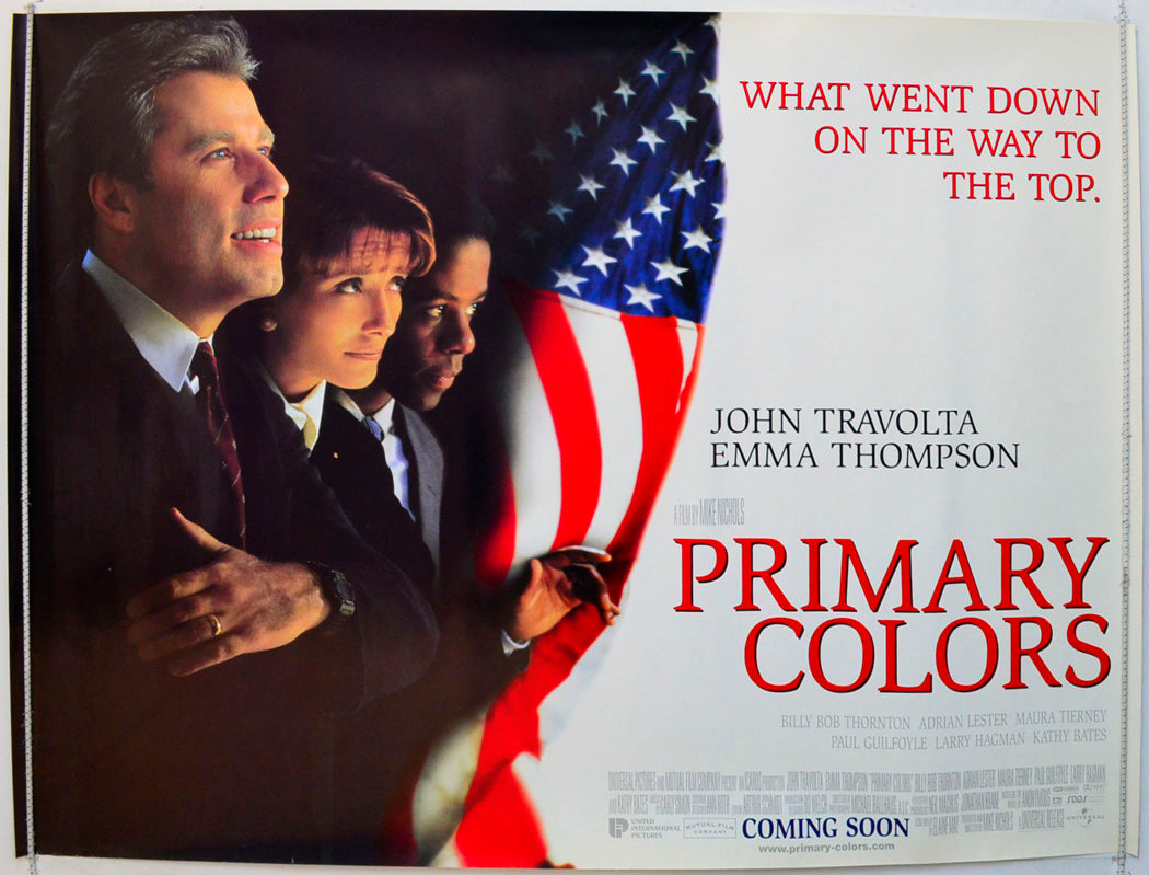 Primary Colors Original British Quad Poster - Film Poster - Movie Poster