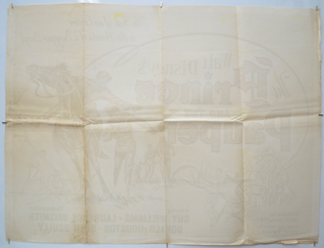 THE PRINCE AND THE PAUPER (Back) Cinema Quad Movie Poster