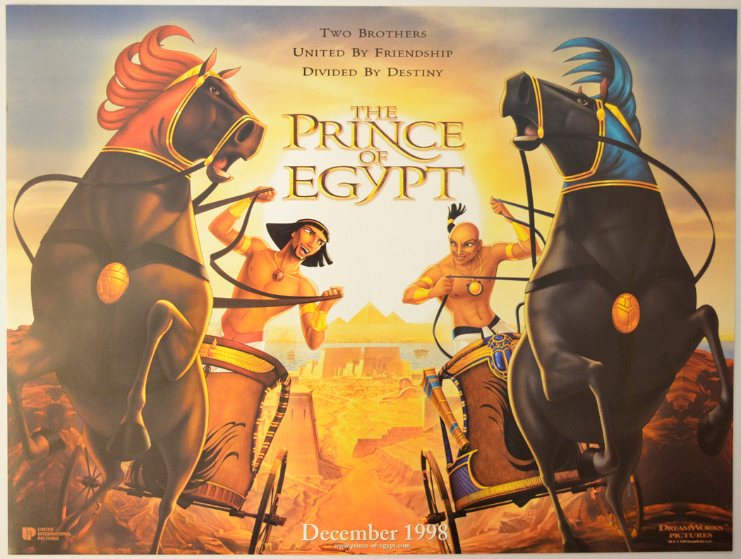 The Prince Of Egypt (Teaser / Advance Version) Original Mini Quad Poster - Film Poster - Movie Poster