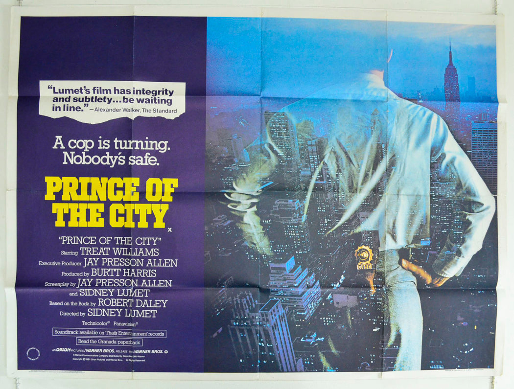 Prince Of The City Original British Quad Poster - Film Poster - Movie Poster
