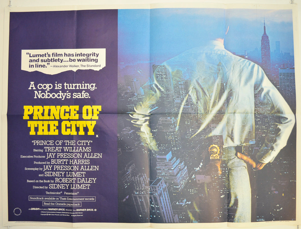 Prince Of The City Original British Quad Poster - Film Poster - Movie Poster