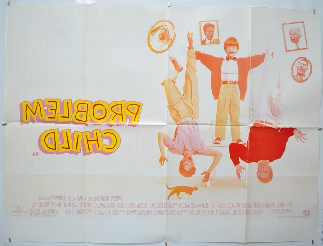 PROBLEM CHILD (Back) Cinema Quad Movie Poster