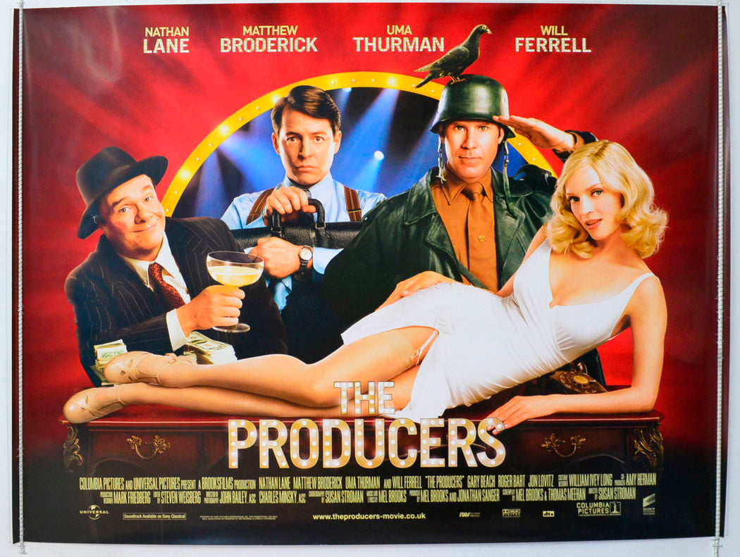 The Producers Original British Quad Poster - Film Poster - Movie Poster