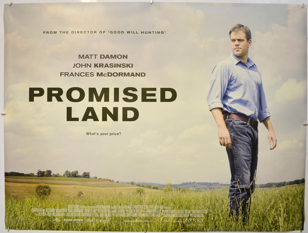 Promised Land Original Quad Poster - Film Poster - Movie Poster