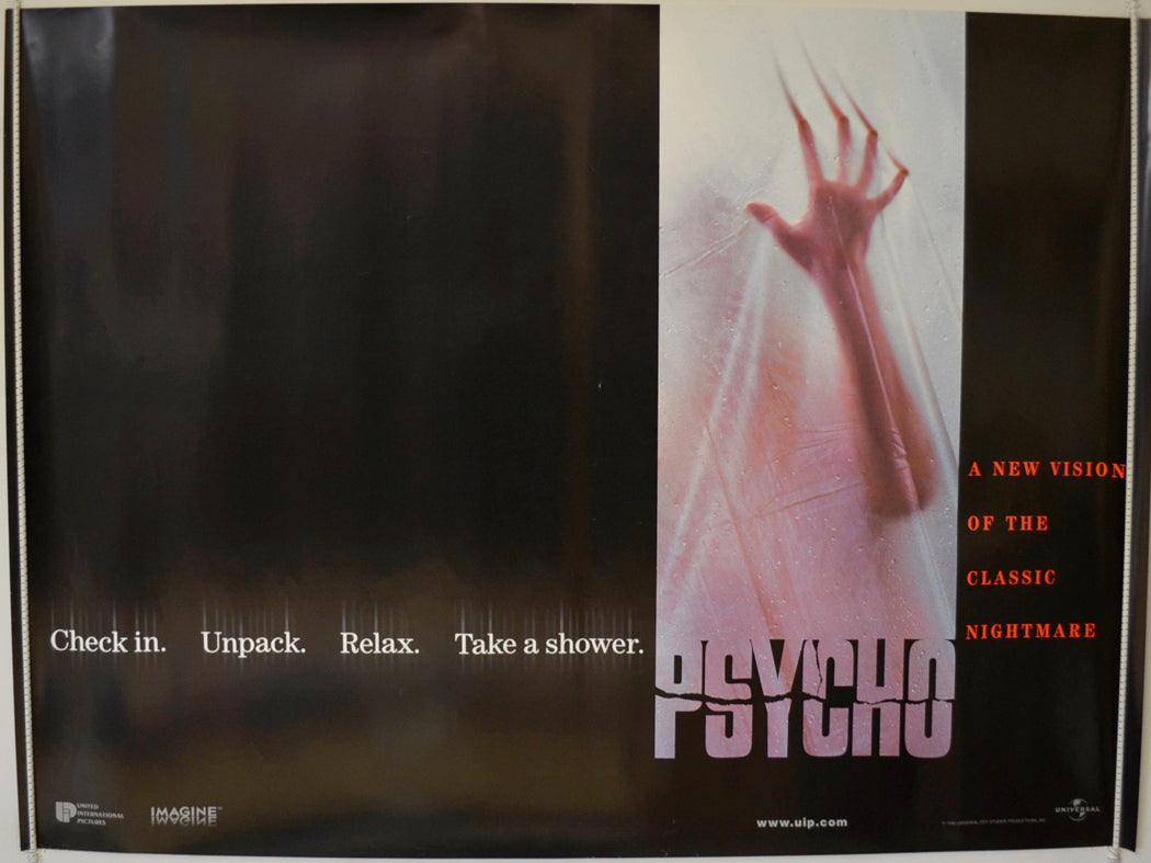 Psycho Original Quad Poster - Film Poster - Movie Poster